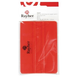 Rayher squeegee 15cm x 8cm red