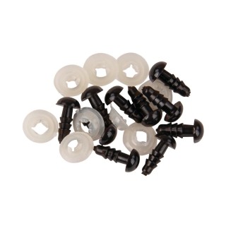 Rayher plastic safety eyes dark brown