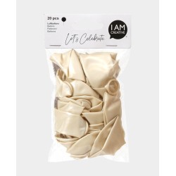 Luftballons 20 Stück in Creme-Metallic