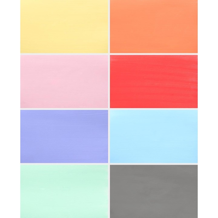 Set di 8 colori acrilici pastello