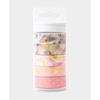 Nastro adesivo Washi tape set Love 5 rotoli