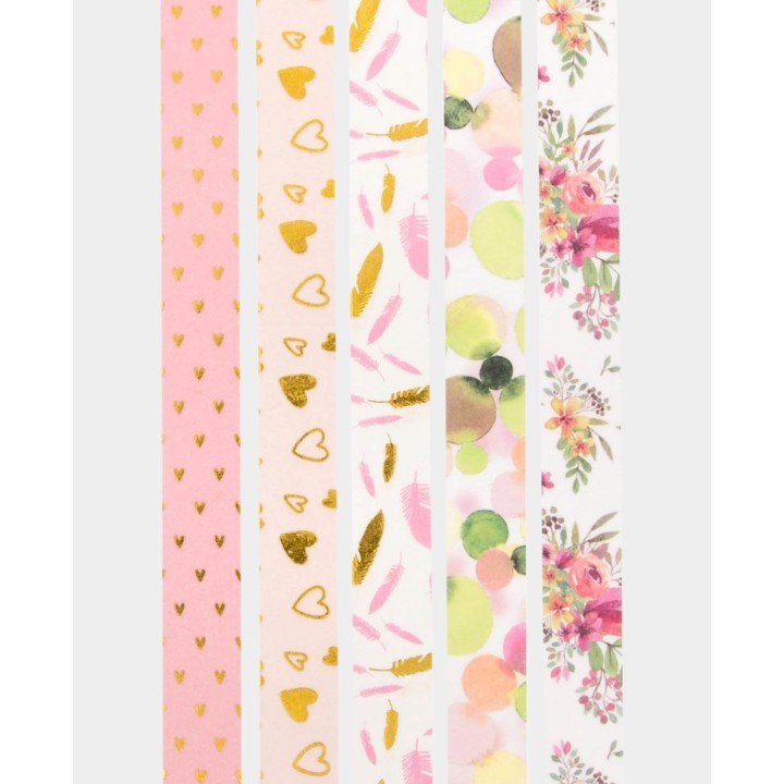 Washi tape adhesive tape set Love 5 rolls
