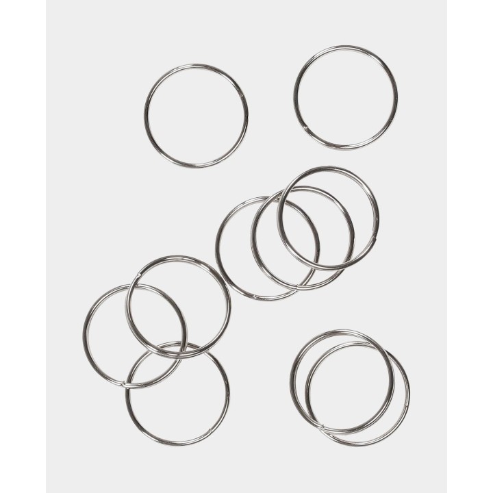 Schlüsselringe mit Kette aus Metal 25 Stück 25mm ø