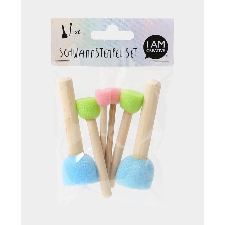 Sponge stamp 6 pieces