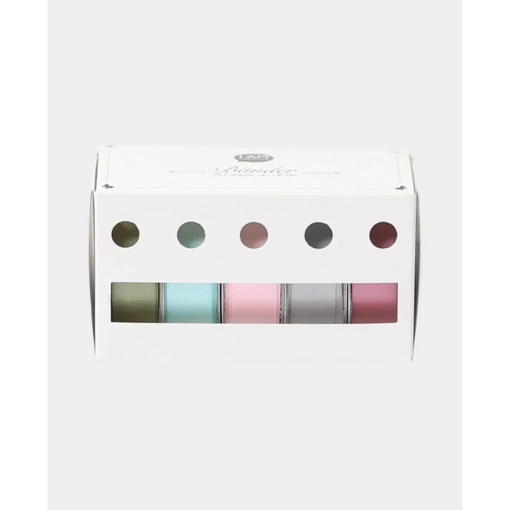 Gift ribbons in box 5 different colours
