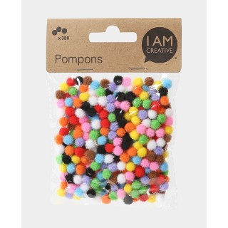 Pompons 7mm assortiert 380 Stück