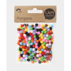 Pompons 7mm assortiert 380 Stück