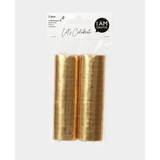 Gold streamers 2 pieces