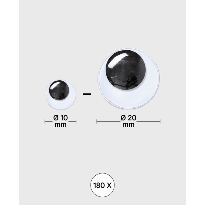 Occhietti da 10 mm e 20 mm 80 pezzi