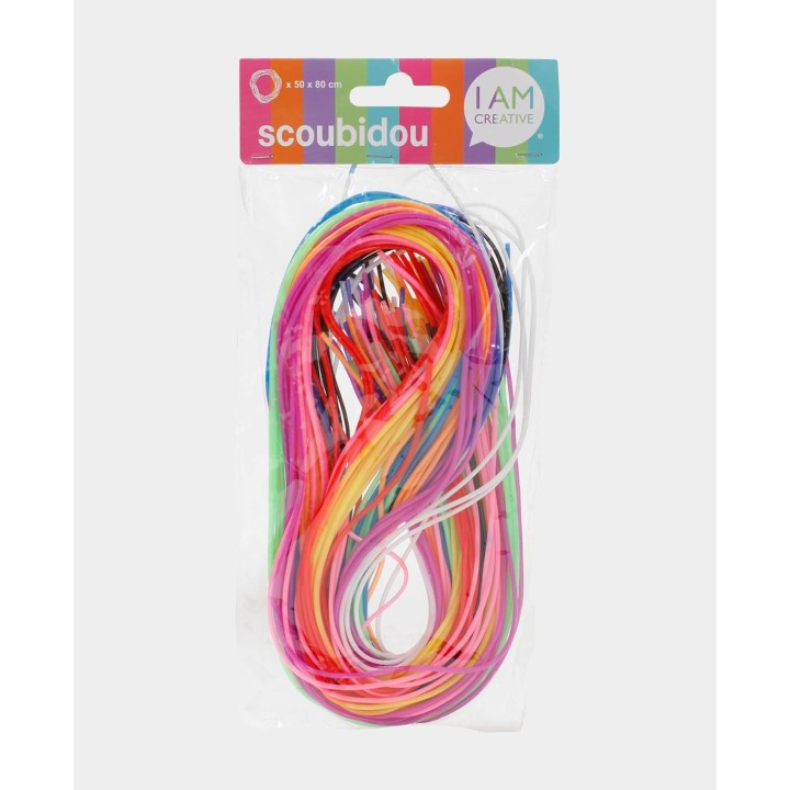 Scoubidou 50 corde da 80cm colorate