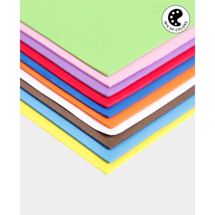 Set di gommapiuma 10 pezzi colorati