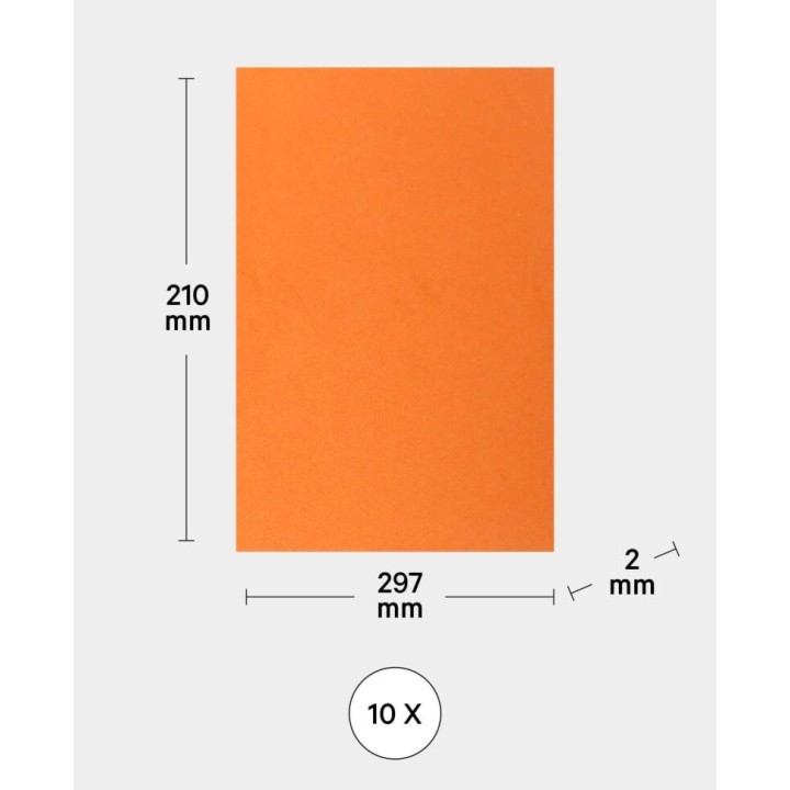 Set di gommapiuma 10 pezzi colorati