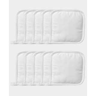 Portapentole 10 pezzi. Cotone bianco