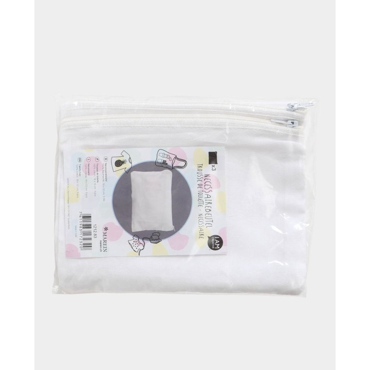 Cosmetic bag 3 pcs. White