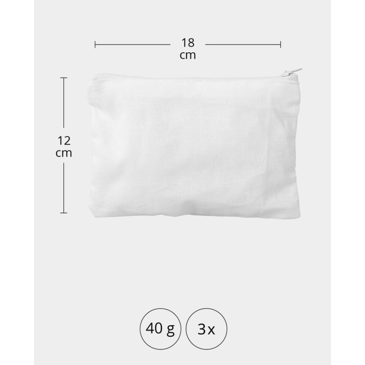 Cosmetic bag 3 pcs. White