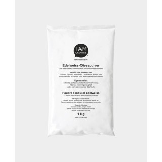 Polvere di colata Edelweiss 1kg bianco