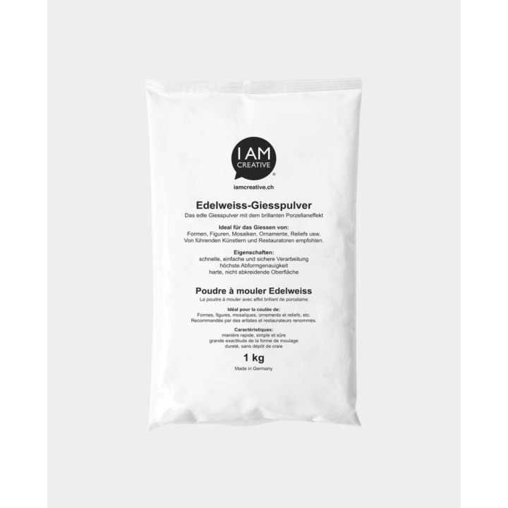 Polvere di colata Edelweiss 1kg bianco