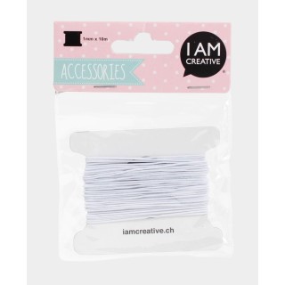 Ruban élastique 10m blanc