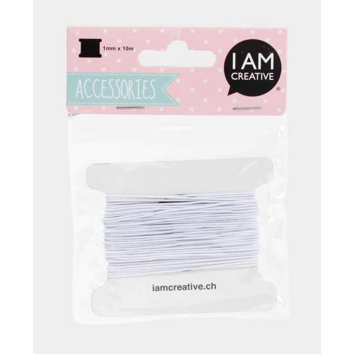 Ruban élastique 10m blanc