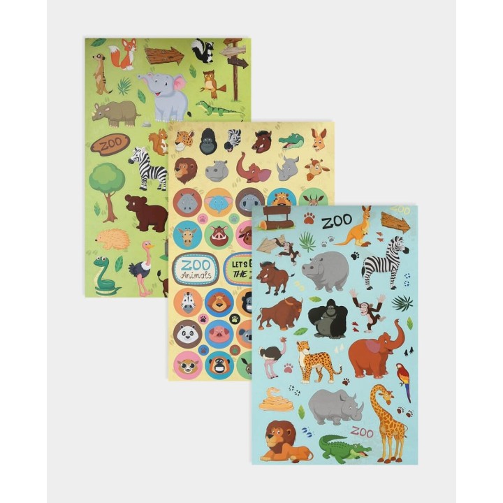Zoo sticker book with over 250 stickers