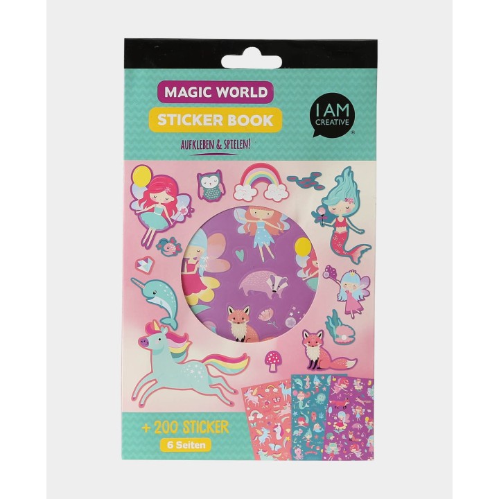 Stickerbook Zauberwelt mit über 200 Aufkleber