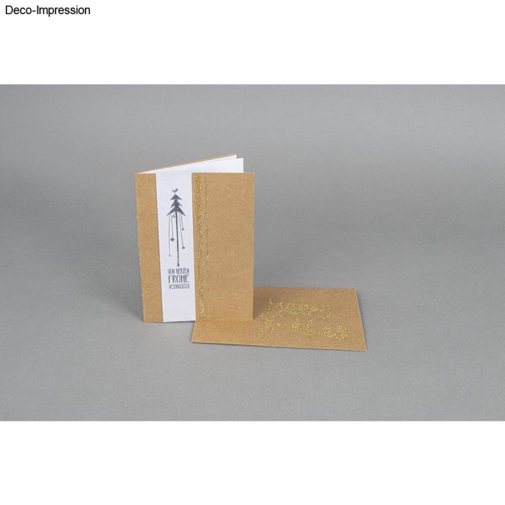 Set di biglietti B6 FSC naturale 30 pezzi