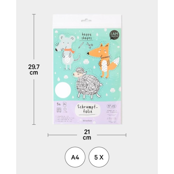 Shrink film A4 5 pcs.