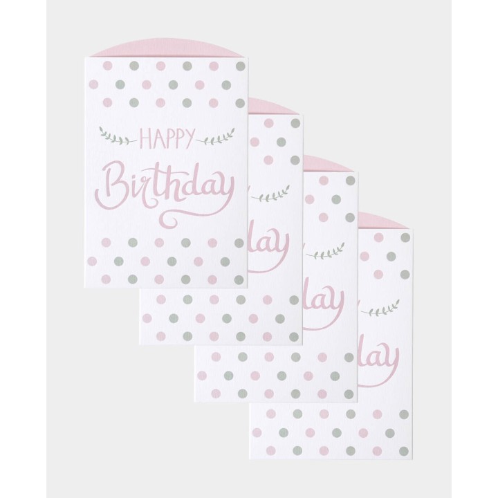 Set di biglietti di buon compleanno 8 pezzi