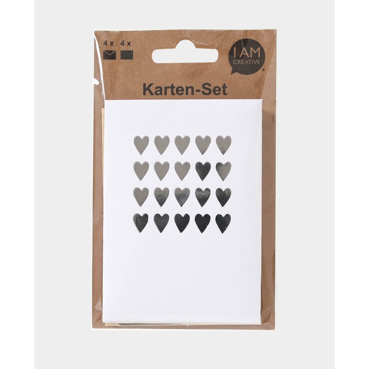 Hearts card set 8 pieces