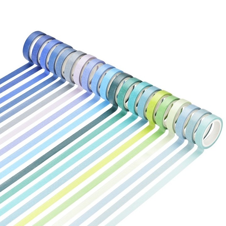 Set di Washi tape arcobaleno 60 rotoli