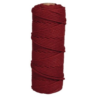 Rayher 70m macramé yarn wine red 3mm