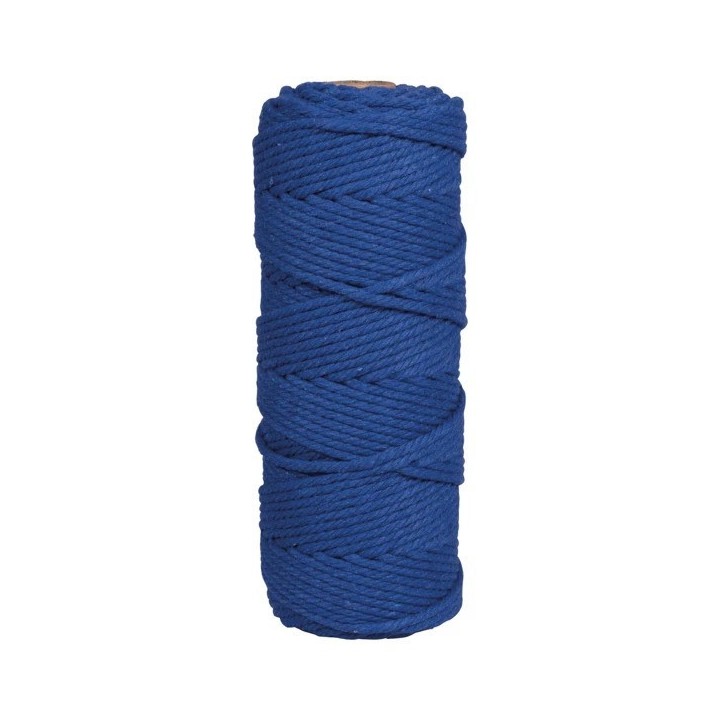 Rayher 70m macramé yarn royal blue 3mm