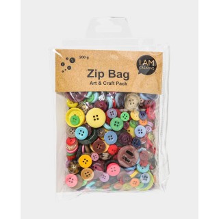 Boutons Zip Bag 200g