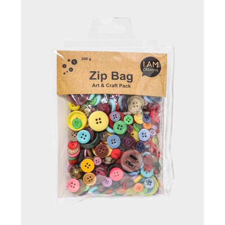 Zip Bag Knöpfe 200g