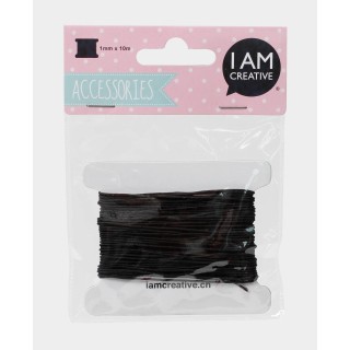 Black jewellery ribbon 1mm x 10m