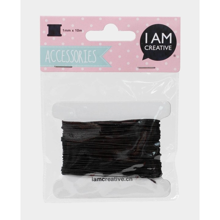 Nastro nero per gioielli 1mm x 10m