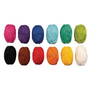 Filato Rayher in cotone misto 12 pezzi. Colorato