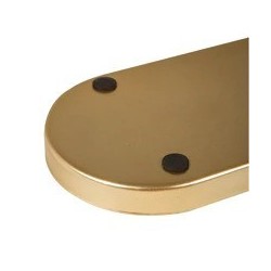 Rayher Metall Deko Tablett Gold-Eukalyptus-Grün länglich