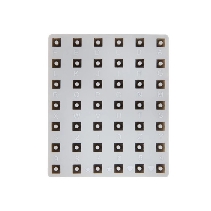 Silicone mould letter beads