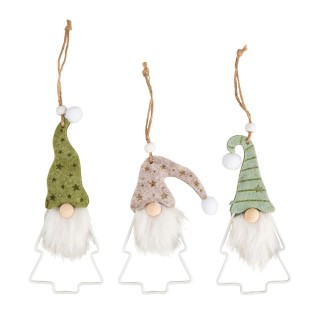 Rayher metal Christmas tree gnome 3 pcs.