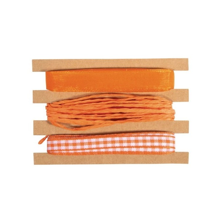 Nastri Rayher + set di cordoncini arancioni 9m