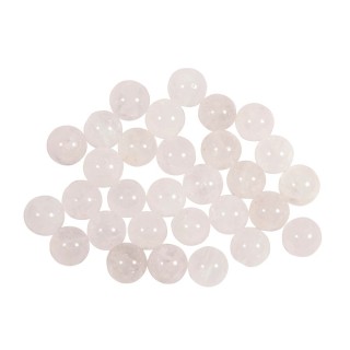 Rayher Perles de pierres semi-précieuses Quartz blanc 30 pcs.
