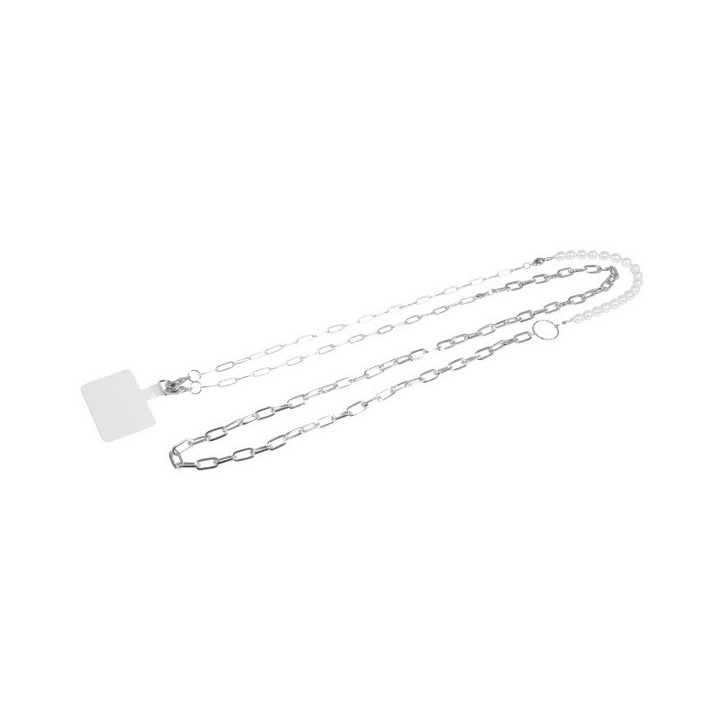 Rayher mobile phone chain Click & Match silver