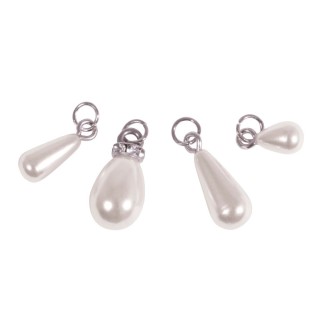 Rayher Drop Charm Silver 4 pcs.