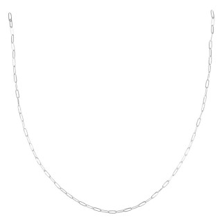 Rayher 80cm catena a maglie Paperclip in rilievo argento