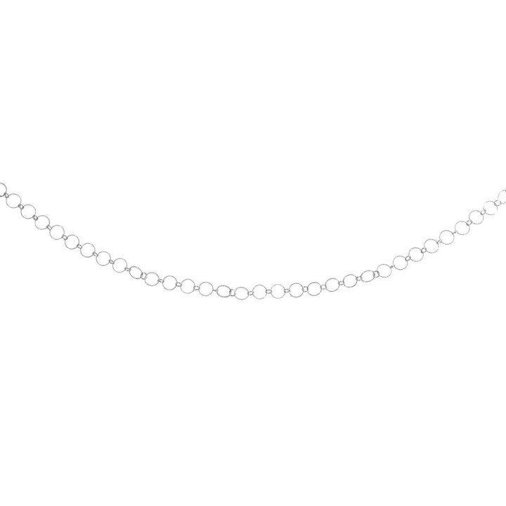 Rayher 80cm anelli di catena a maglie in argento goffrato