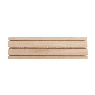 Wooden slat with grooves