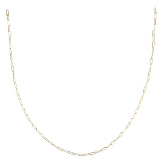 Rayher 80cm Gliederkette Paperclip geprägt Gold