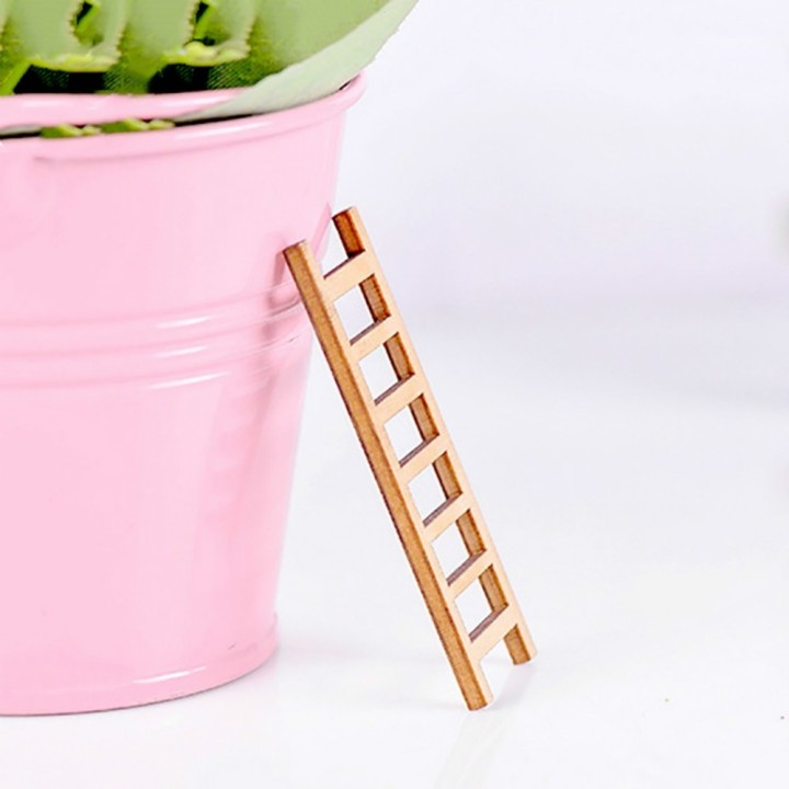 Mini wooden ladders for micro landscapes 5 pcs.