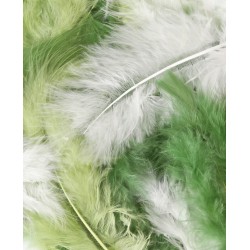 Feathers Mix green tones